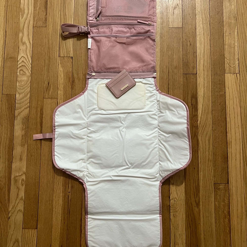 Elegant Pink Diaper Changing Pad